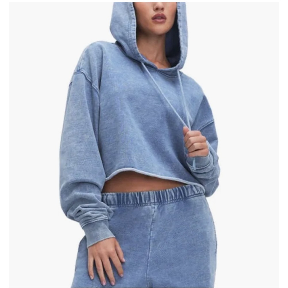 Good American Jeanius Oversize Terry Hoodie Large